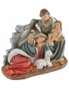 Grupo Natividad en resina con Virgen acostada de 22x11,5x19,2