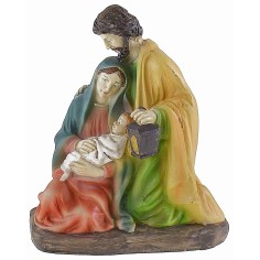 Natività in resina cm 12,5x7,5x14,8 h resina, giuseppe, 5x14 2