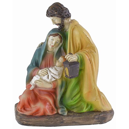 Natividad en resina de 12,5x7,5x14,8 cm, resina, José, 5x14.