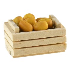 Cassetta in legno con patate cm 3,5x2,6x1,6 h 2