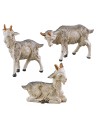Set of 3 light goats series 10 cm Fontanini