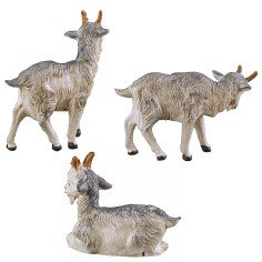 Tres cabras claras serie 10 cm serie Fontanini, cabra, claras. 2