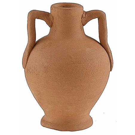 Terracotta jug with handles h 5.2 cm carafe, terracotta