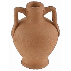 Brocca con manici in terracotta h 5,2 cm caraffa, terracotta
