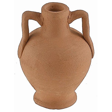Terracotta jug with handles h 5.2 cm carafe, terracotta