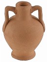 Jug with handles in terracotta h 5.2 cm