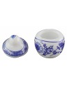 Ceramic jar with lid h 2.2 cm nativity scene accessories