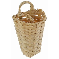 Cesta de mimbre cm 3x2,1x4,2 h accesorios para belén de mimbre.