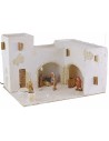 Belén árabe iluminado completo con figuras de 40,5x31x26,5 cm h