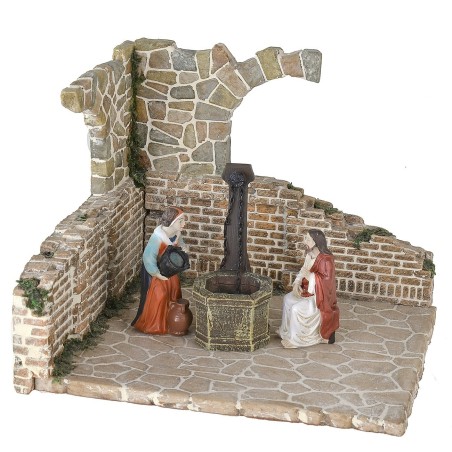 Ambientazione in resina per presepe cm 20x17,5x16 h presepe