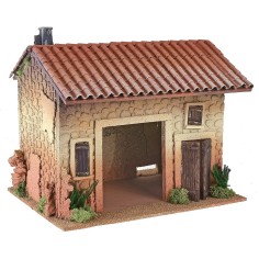 Casa con apertura centrale per bottega cm 33x25x30 h