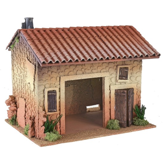 Casa con apertura central para tienda cm 33x25x30 h
