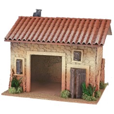 Casa con apertura centrale per bottega cm 33x25x30 h 2