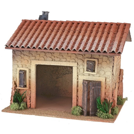 Casa con apertura central para tienda cm 33x25x30 h