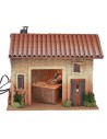 Casa con apertura central para tienda cm 33x25x30 h