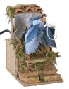 Embroiderer for moving nativity scene 10 cm
