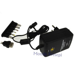 Alimentatore switching stabilizzato multitensione 3-12V 1500mA