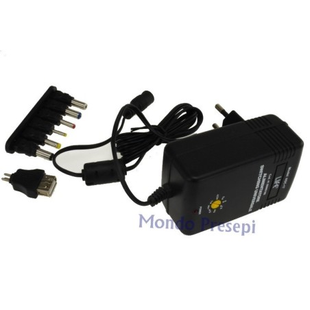 Stabilized multi-voltage switching power supply 3-12V 1500mA