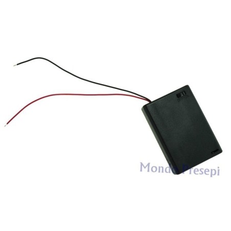 Battery holder with 3XAA stylus switch