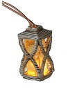 Lanterna con led bianco caldo 3-3,5 Volt cm 1,5 h