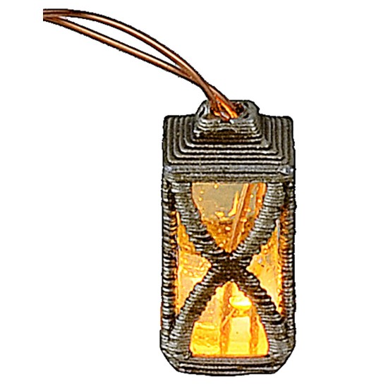 Lanterna con led bianco caldo 3-3,5 Volt cm 1,5 h tensione