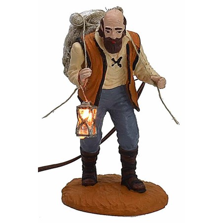 Linterna con LED blanco cálido 3-3,5 Voltios cm 1,5 h tensión.