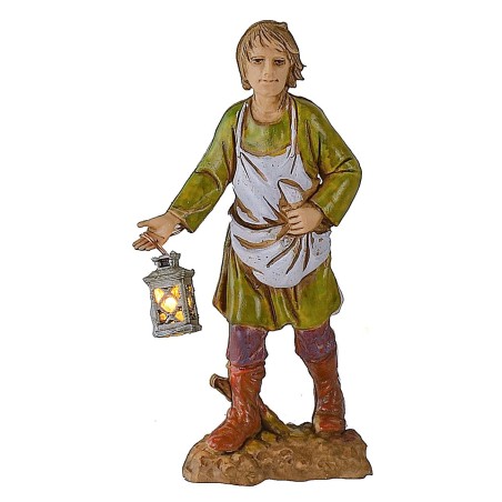 Linterna pequeña trabajada con led amarillo 3 voltios cm 1,5 h