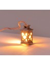 Small lantern worked with 3 Volt yellow LED, 1.5 cm h