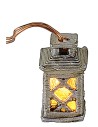 Medium lantern worked with 3 Volt yellow LED, 1.8 cm h