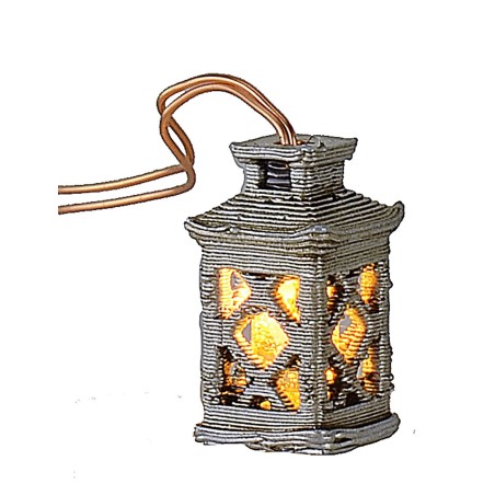 Medium lantern worked with 3 Volt yellow LED, 1.8 cm h