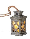 Linterna mediana trabajada con led amarillo 3 Volt cm 1,8 h