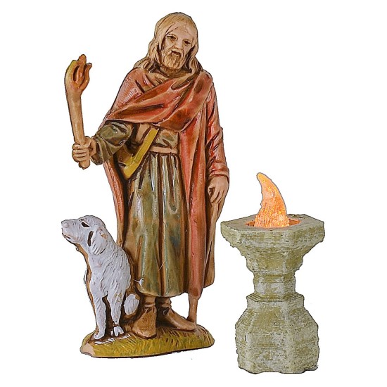 Braciere con led arancio tremolante 12 Volt cm 2,7 h