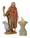 Brasero pequeño con led naranja parpadeante 12 Voltios cm 2,7 h