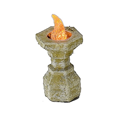 Brasero pequeño con led naranja parpadeante 12 Voltios cm 2,7 h