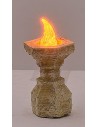 Brasero pequeño con led naranja parpadeante 12 Voltios cm 2,7 h