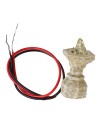 Brasero pequeño con led naranja parpadeante 12 Voltios cm 2,7 h