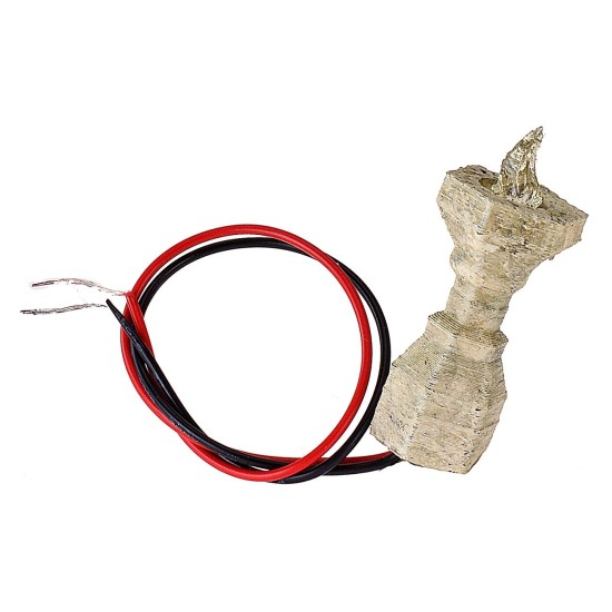 Braciere medio con led arancio tremolante 12 Volt cm 3,6 h