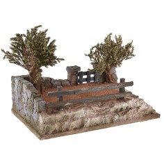 Orto degli ulivi cm 30x20x21 h altezza, orto, polistirene