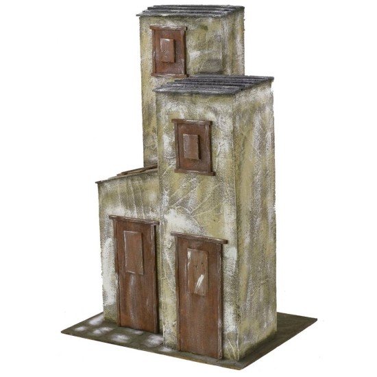 Casa de tres columnas de 59x43x92 cm de altura para estatuas de 30 cm Mundo Pesebres