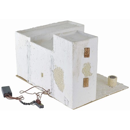 Villaggio arabo illuminato cm 40,5x31x26,5 h borghi, casetta