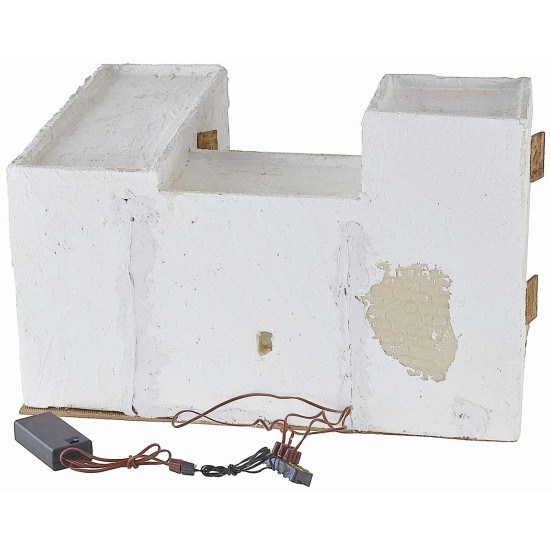 Pueblo árabe iluminado de 40,5x31x26,5 cm de altura, aldeas, casita.