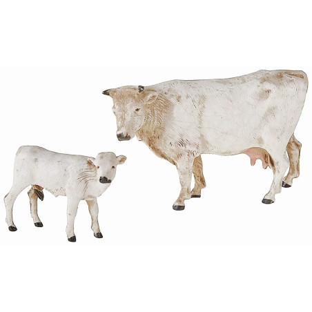 Landi Moranduzzo cow and calf for statues 8-10 cm