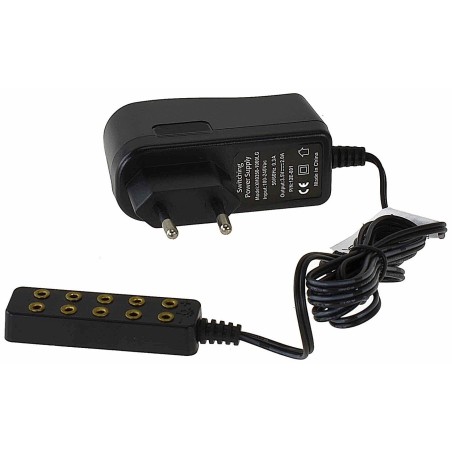 Alimentador con regleta de 5 enchufes, baja tensión 3,5v 2A