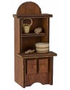 Credenza in legno con minuterie cm 5,6x4,6x12,5 h