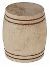 Wooden barrel cm ø 4x4.4 h nativity scene accessories
