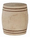 Wooden barrel cm ø 4x4.4 h nativity scene accessories