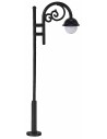 Curved street lamp h 9 cm