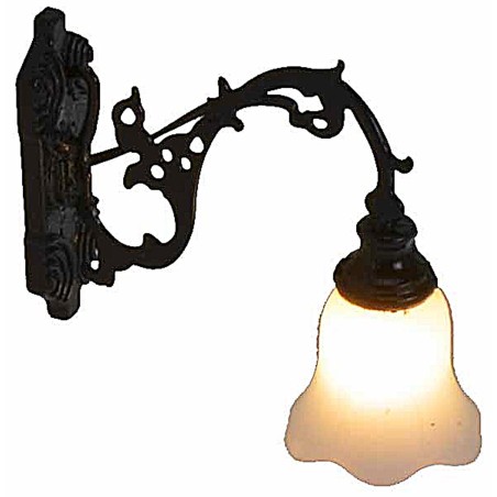 Lanterna a muro in metallo 1,3 cm con led 12V luce calda