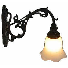 Lanterna a muro in metallo 1,3 cm con led 12V luce calda