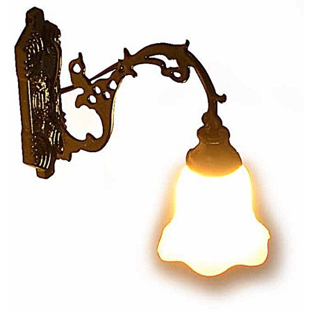 Lanterna a muro in metallo 1,3 cm con led 3V luce calda